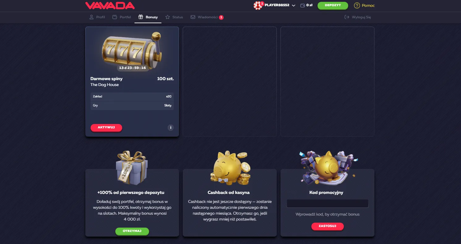 Najlepszy Vavada kod promocyjny 2026 na darmowe spiny